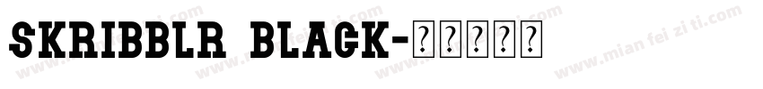 skribblr black字体转换